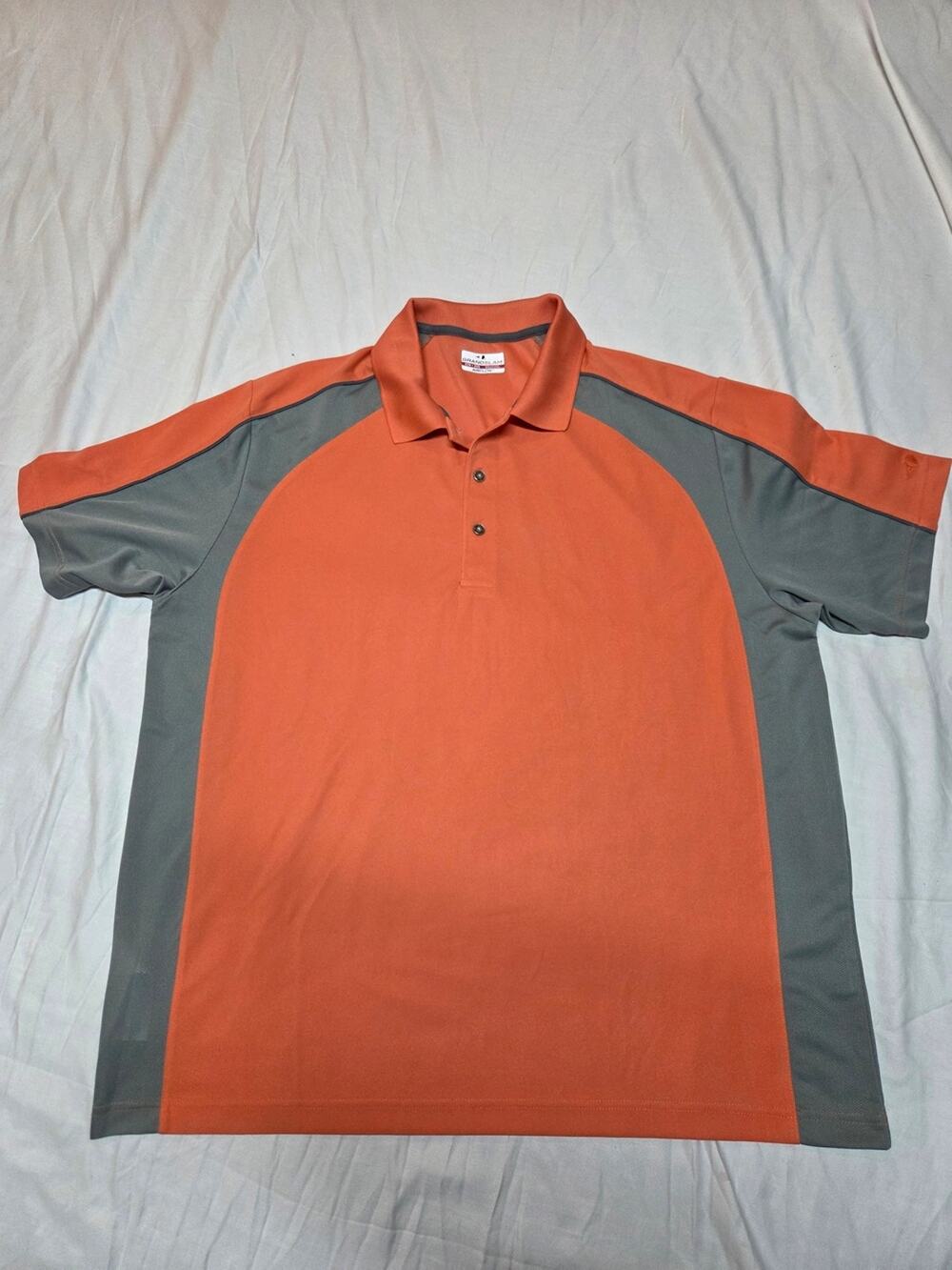 Grand Slam Orange & Gray Performance Polo 2xlt